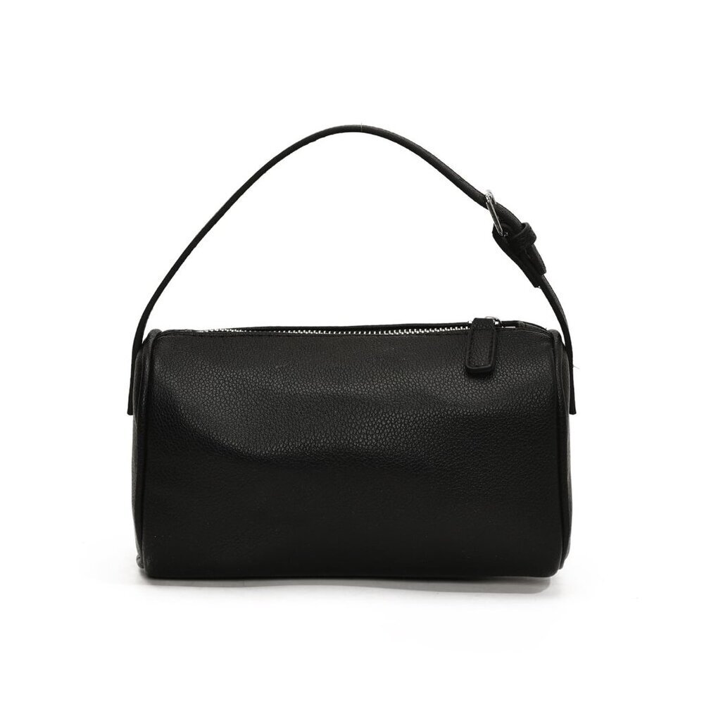 Small Shoulder Bag - Lychee Leather - Adjustable Strap - Zip Closure